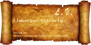 Limberger Viktória névjegykártya